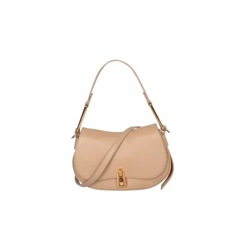 Coccinelle Beige Leather Bag Brown Hoboväska