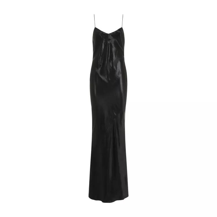 Saint Laurent - Black Acetate Long Dress - Größe 34 - black