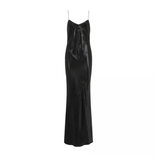 Saint Laurent  Black Acetate Long Dress Black