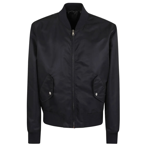 Balmain Bomberjacken Signature Zipped Bomber Jacket Blue