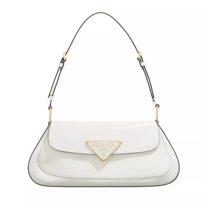 Prada Spazzolato White Schoudertas