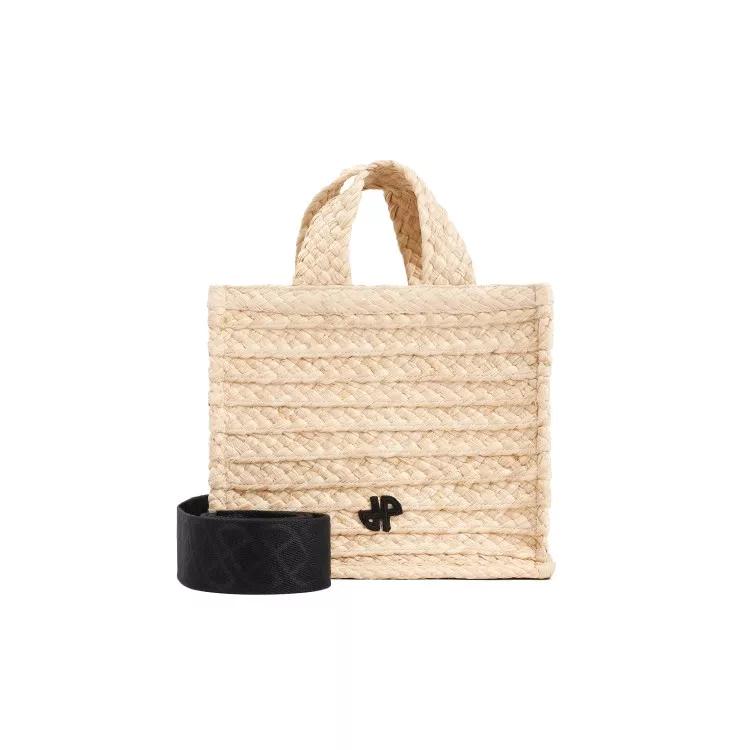 Patou Tote - Beige Small Jp Tote In Raffia - Gr. unisize - in Beige - für Damen