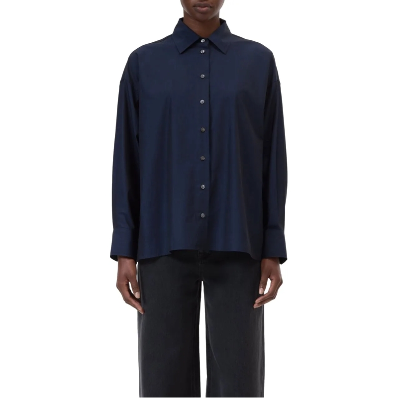 Closed Bluse Closed Cape Shirt Blouses Donkerblauw C94619-24p-2 blau(Image 2)