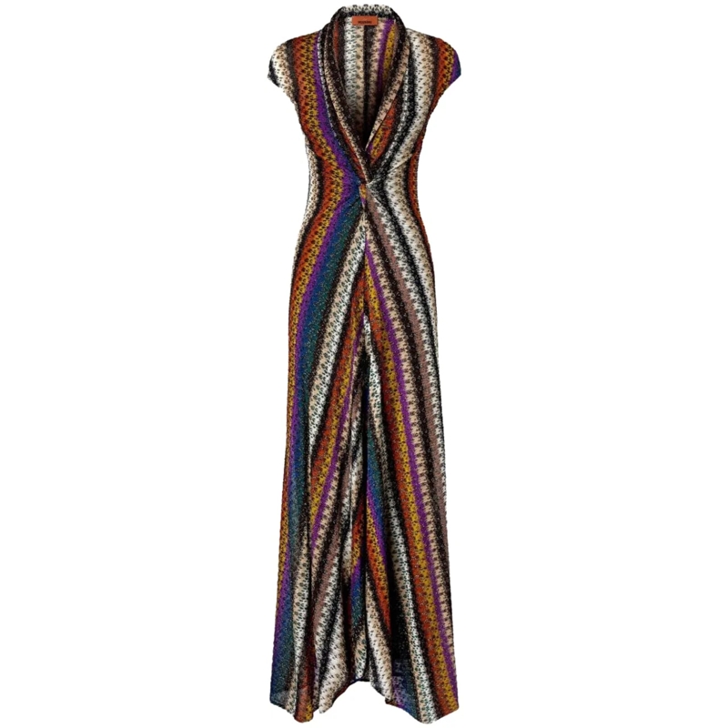 Missoni Midikleid Dresses Gialloporpora gelb