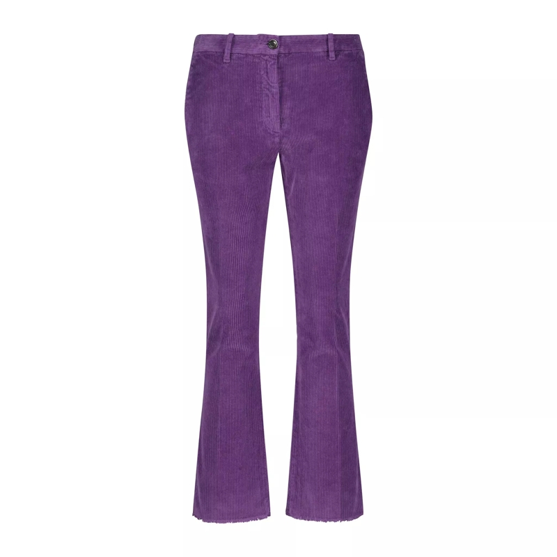 Nine In The Morning  Schlaghose aus Cord 47701920317786 Grün