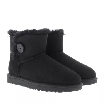 UGG W Mini Bailey Button Ii Black Winter Boot