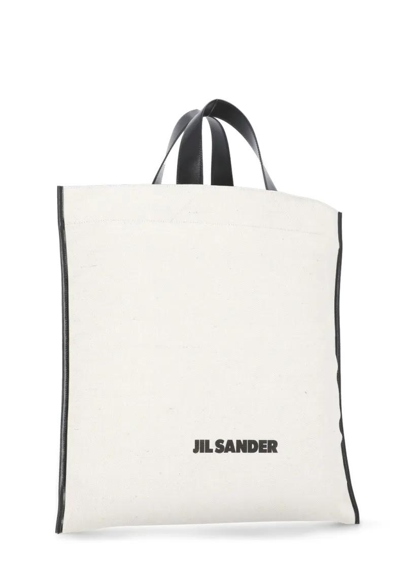 Jil Sander Shoppers & Totes Border Book Bag in wit