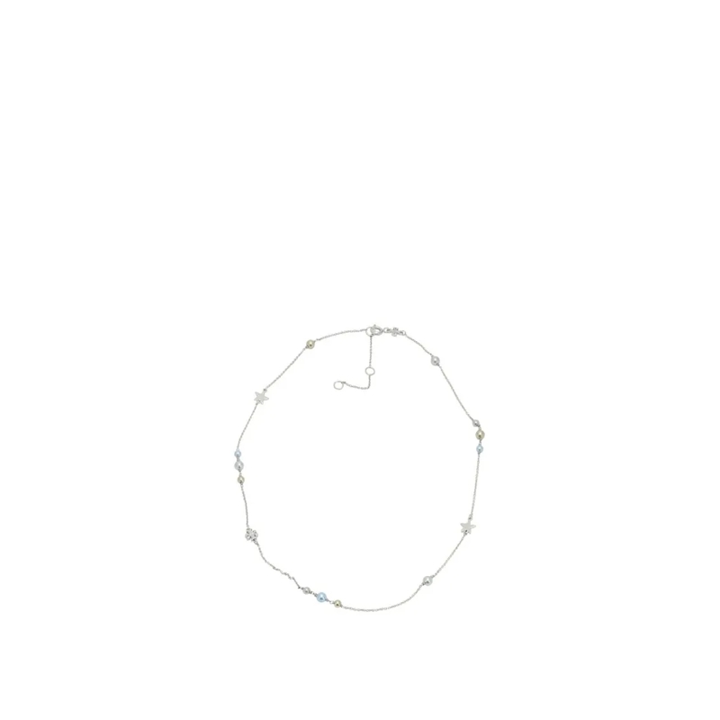 Tory Burch Medium Halsketting Delicate Glass Pearl Necklace Not Applicable