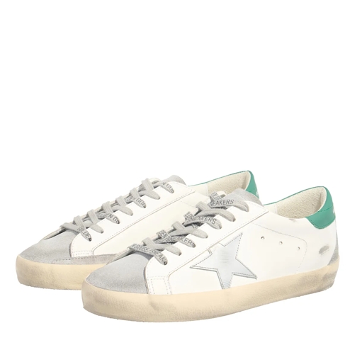 Golden Goose Super Star Laminated Star Metal Let dunkelgrün lage-top sneaker