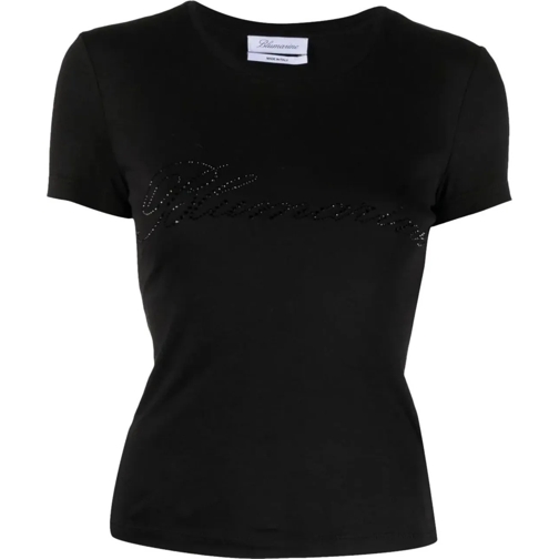 Blumarine T-shirts t-shirt logo black schwarz