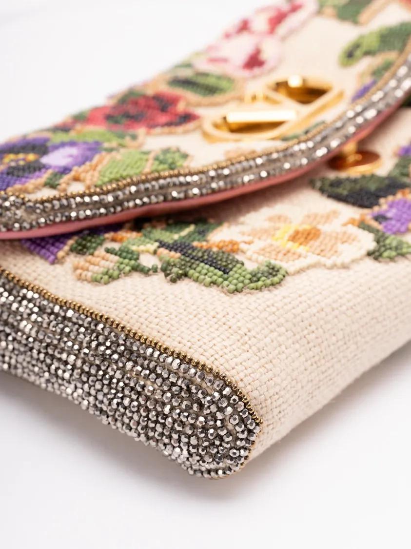 Valentino Garavani Clutches `Vain Soft` Clutch in beige
