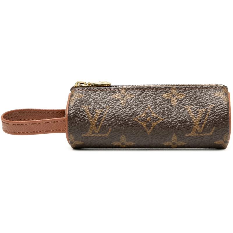 Louis Vuitton Geldbörse Monogram Etui Golf Ball Case braun