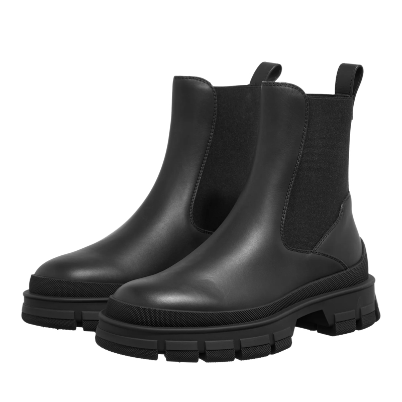 Moncler Chelsea Boots Hevea Chelsea Leather Boots Black