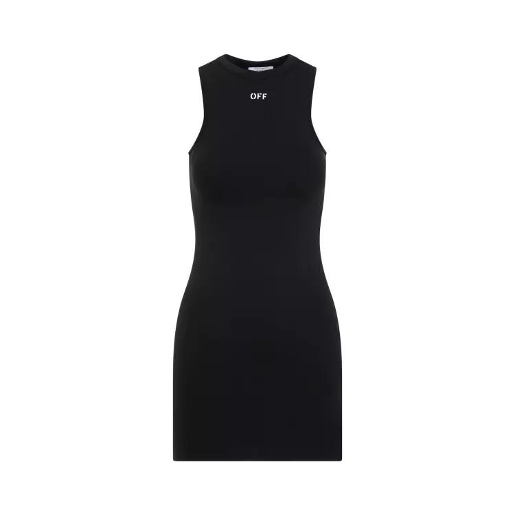 Off-White - Sleek Rowing Black White Polyamide Dress - Größe 38 - black