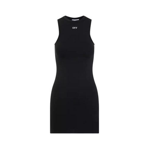 Off-White Sleek Rowing Black White Polyamide Dress Black 