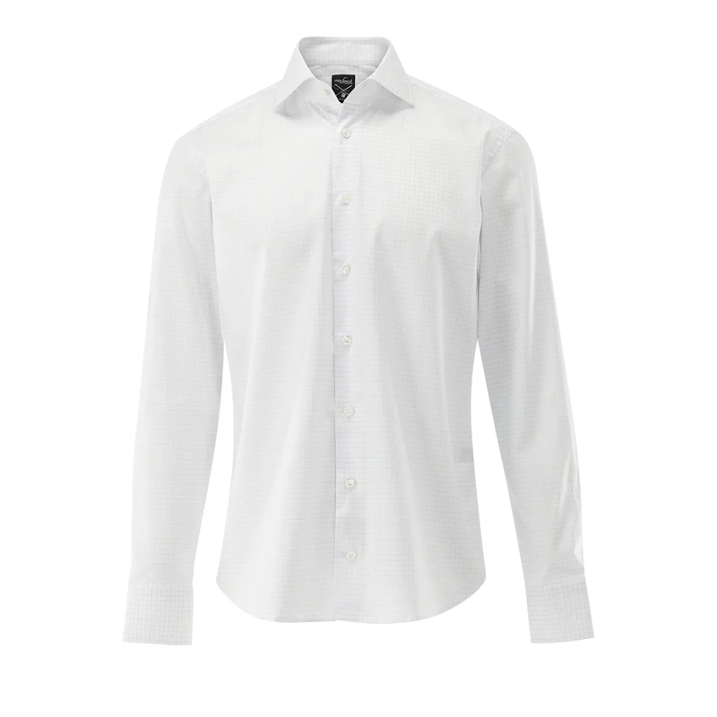 VAN LAACK Hemd Hemd Tailor Fit Karo blau