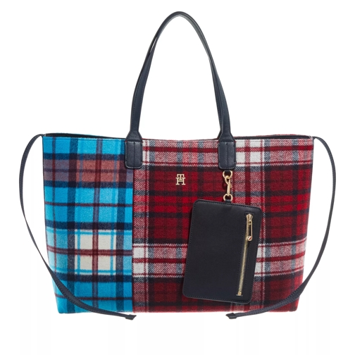 Tommy Hilfiger Iconic Tommy Tote Check C Check Clash Tote