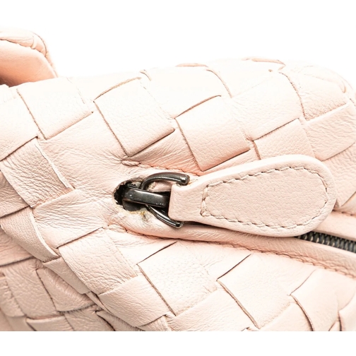 Bottega Veneta Sac à bandoulière 2012-2024 Leather Intrecciato Chain Flap Crossbody rose (Image 2)
