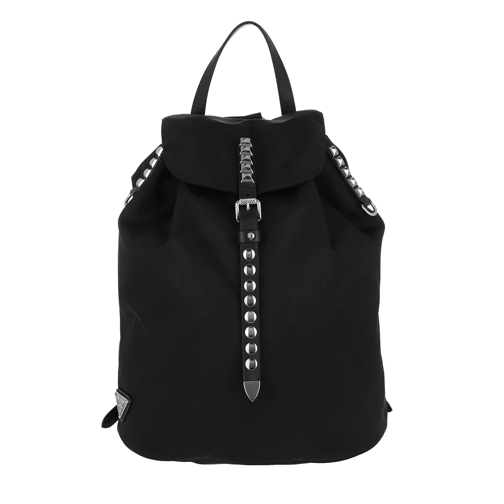 Prada Fabric Backpack Nylon Black Rucksack