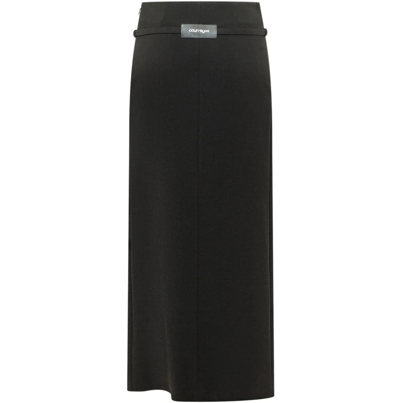 Courrèges Maxirock Gonna Lunga con Cintura schwarz(Image 2)