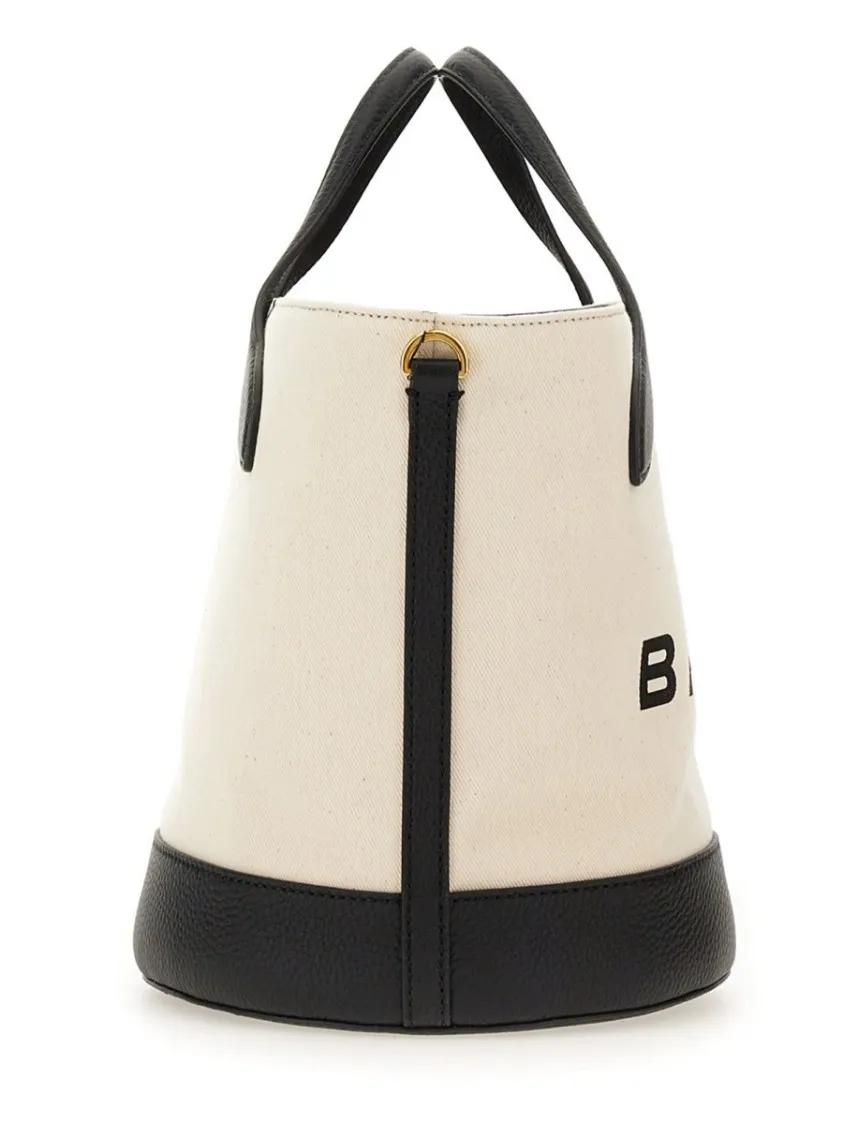 Bally Shoppers & Totes Structured Bucket Bag With Dual Handles And Adjust in beige