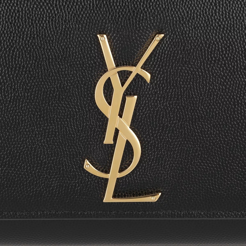 Saint Laurent Crossbody Bag Ysl New Small Kate Black Gold(Image 4)