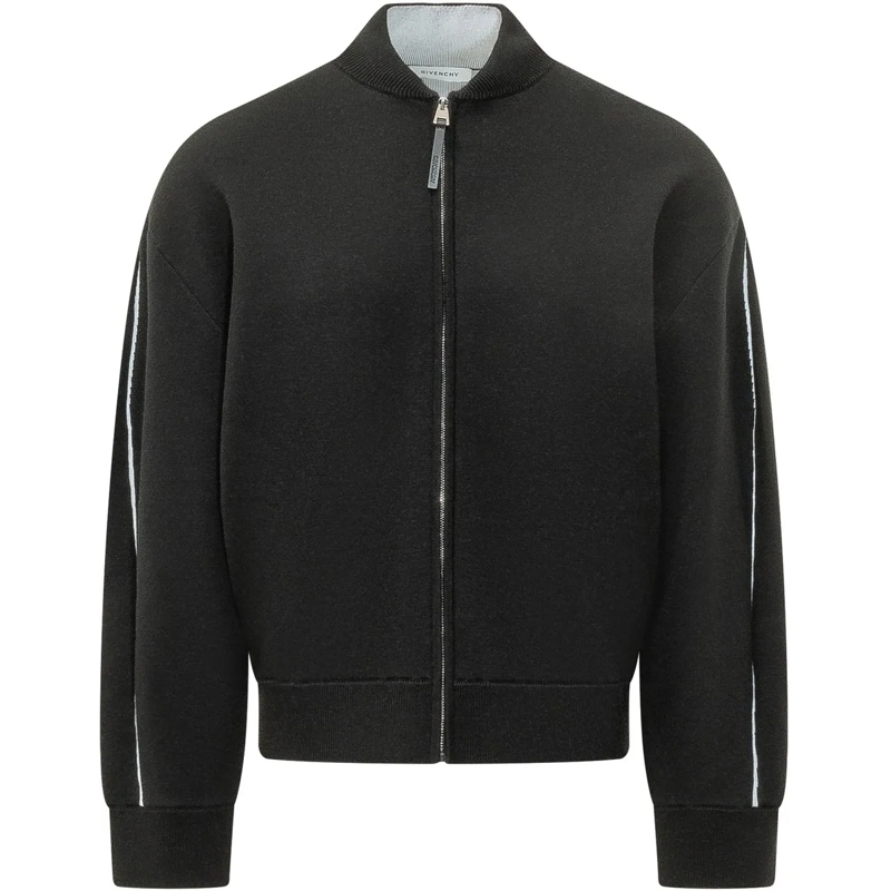 Givenchy Weste Felpa Con Zip E Collo Alto schwarz