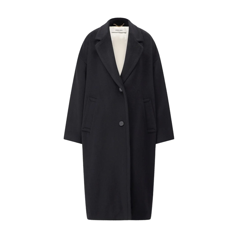 Golden Goose Manteau de transition Golden Single Breasted Coat Black