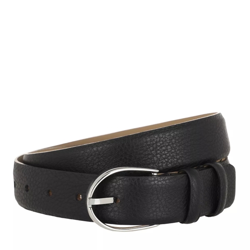 Abro Belt Black Nickel Leather Belt