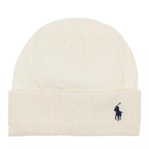 Polo Ralph Lauren Cable Hat Cold Weather Cream Cappello di lana