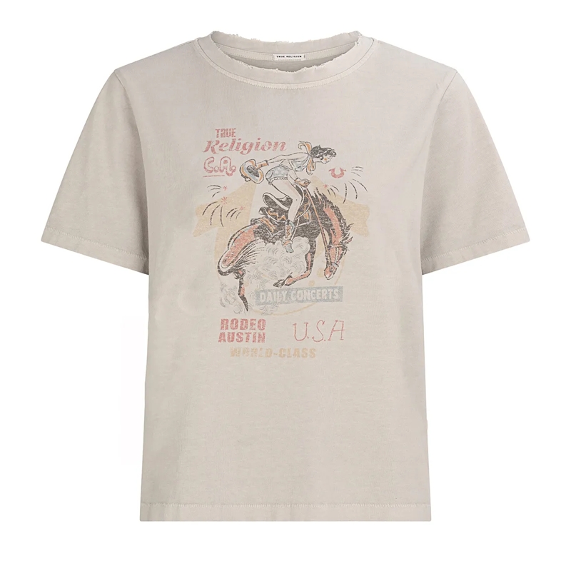 True Religion Top T-Shirt RODEO beige