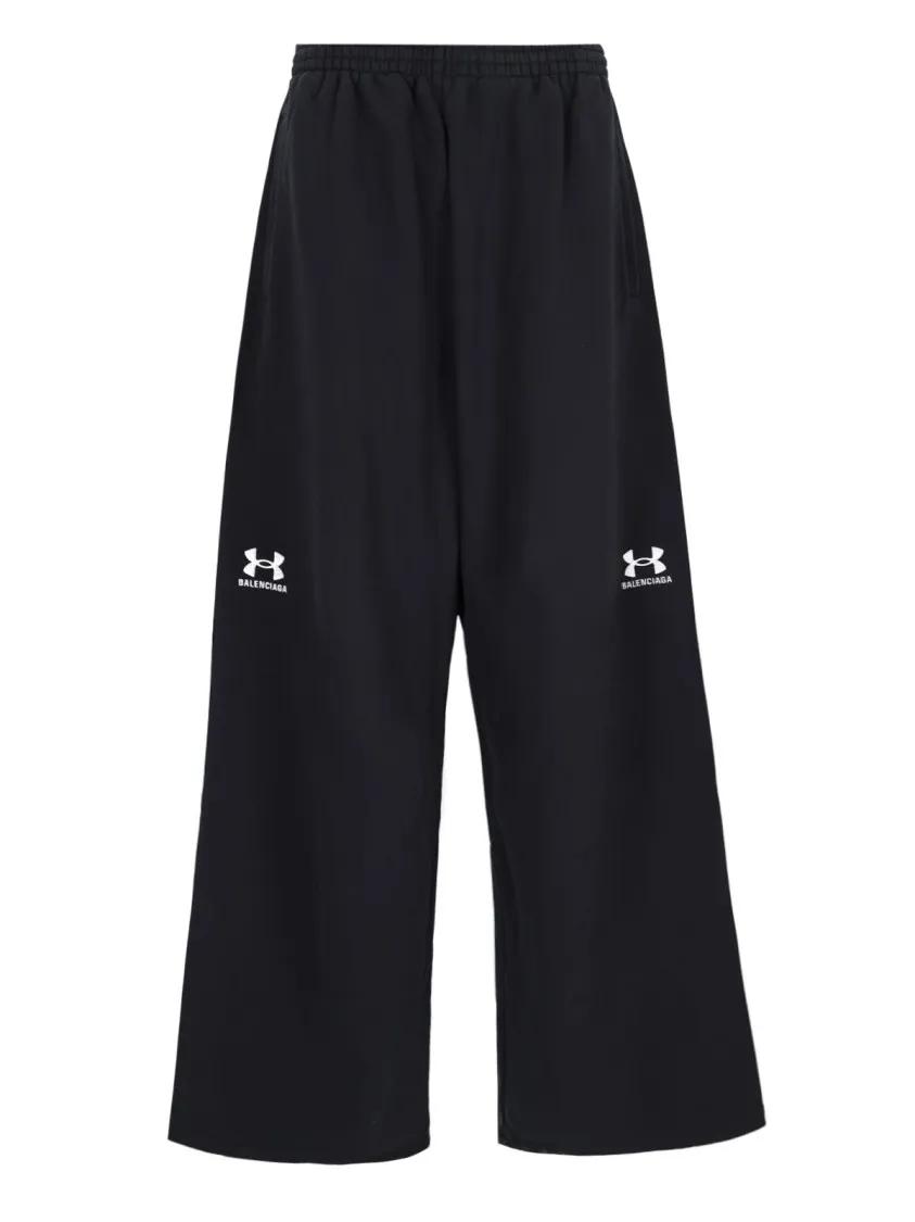 Thumbnail - Balenciaga - Wide Leg Trousers – Black - Größe S - schwarz