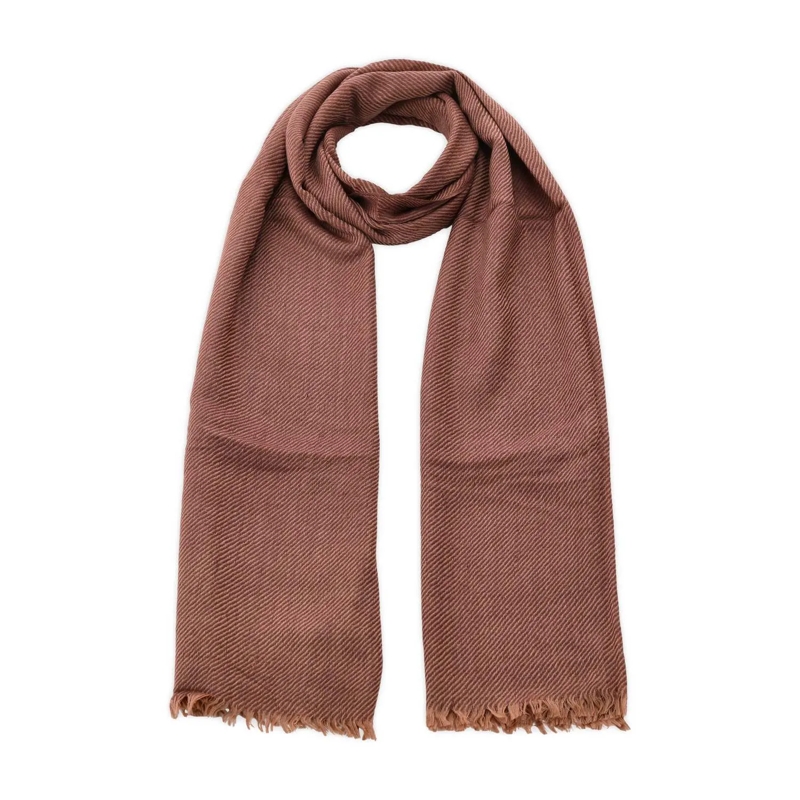 Altea Écharpe légère Schal aus Wolle, Seide & Kaschmir Braun