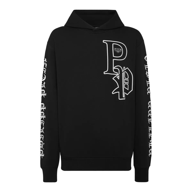 Philipp Plein Top Hoodie Gothic Plein schwarz