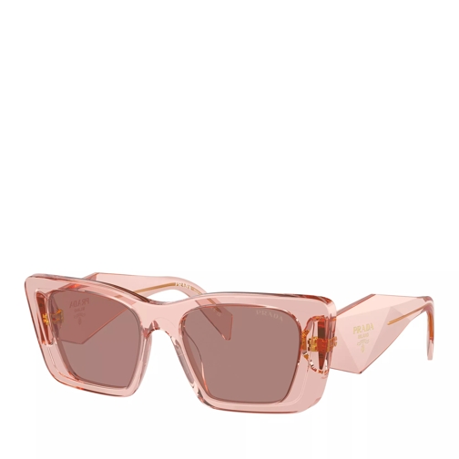 Prada 0PR 08YS 51 19Q10D Transparent Peach Sunglasses