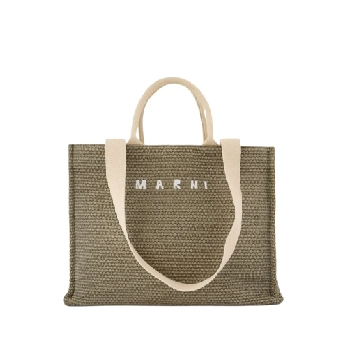 Marni Tote Large Shopper Bag - Cotton - Green Green