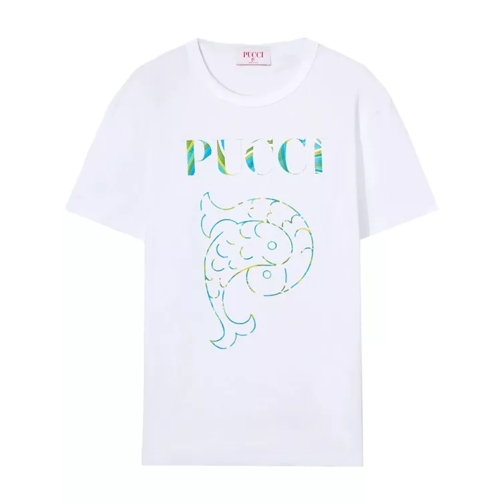 Pucci T-Shirt Logo-Print White White 