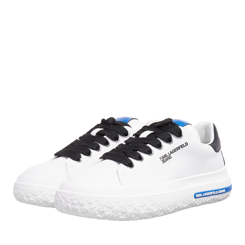 Karl Lagerfeld Jeans Low-Top-Sneaker Klj Kup Lace Lo Lthr White Lthr