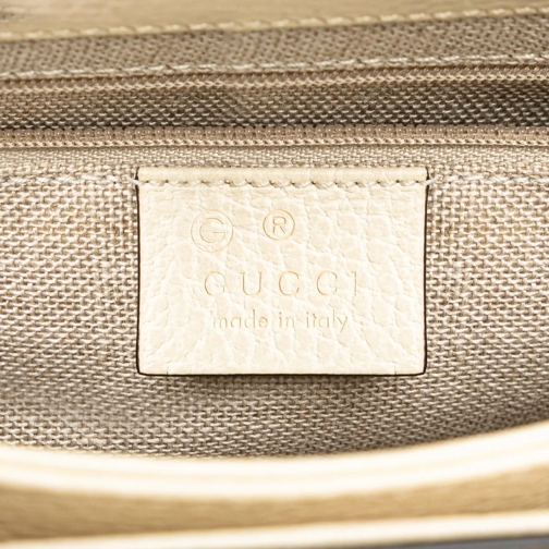 Gucci Sac à bandoulière 2000-2015 Small Dollar Calfskin Interlocking G Cro weiß (Image 10)