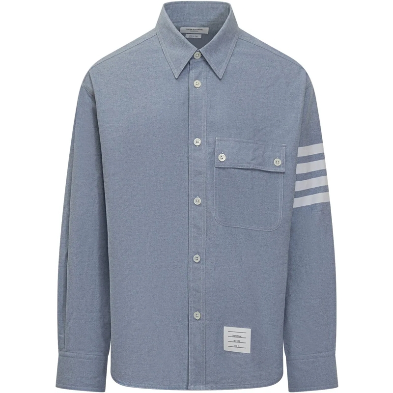 Thom Browne Haut décontracté Thom Browne Camicia Oxford hellblau