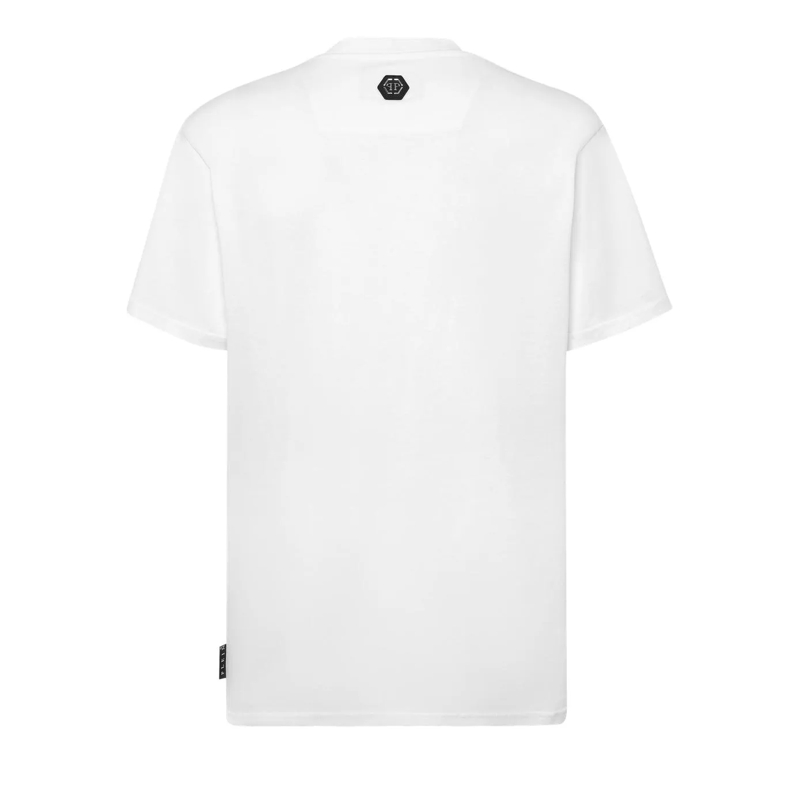 Philipp Plein T-Shirt T-Shirt Gothic Plein Mit Schmucksteinen weiss(Image 6)
