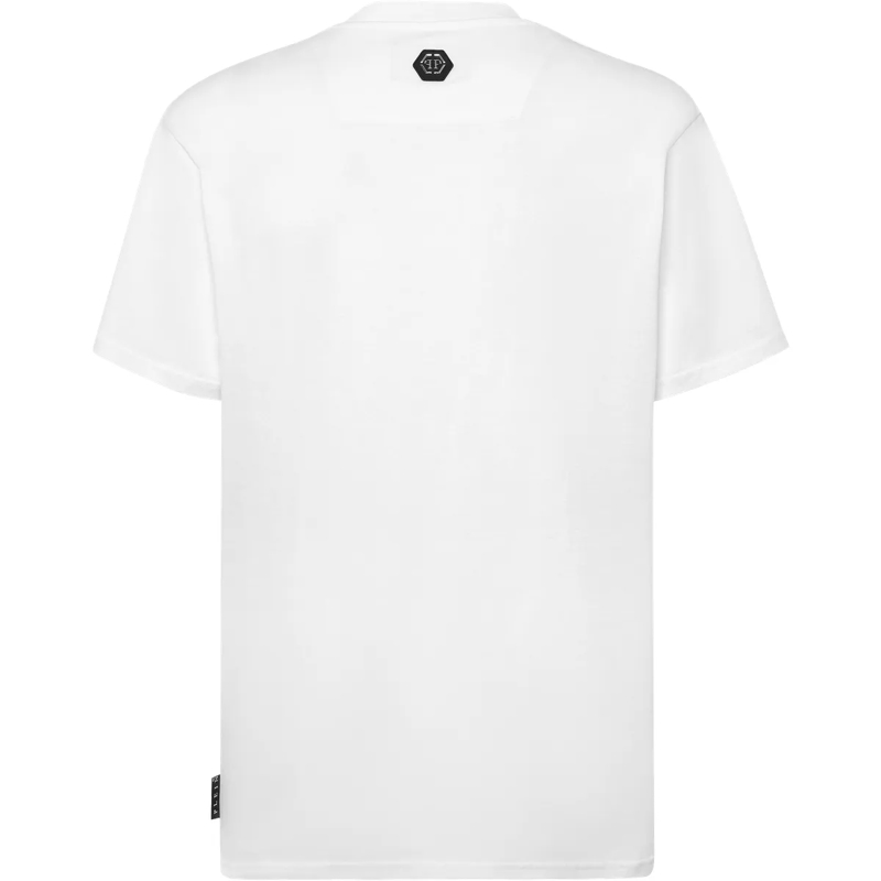 Philipp Plein T-Shirt T-Shirt Gothic Plein Mit Schmucksteinen weiss(Image 5)