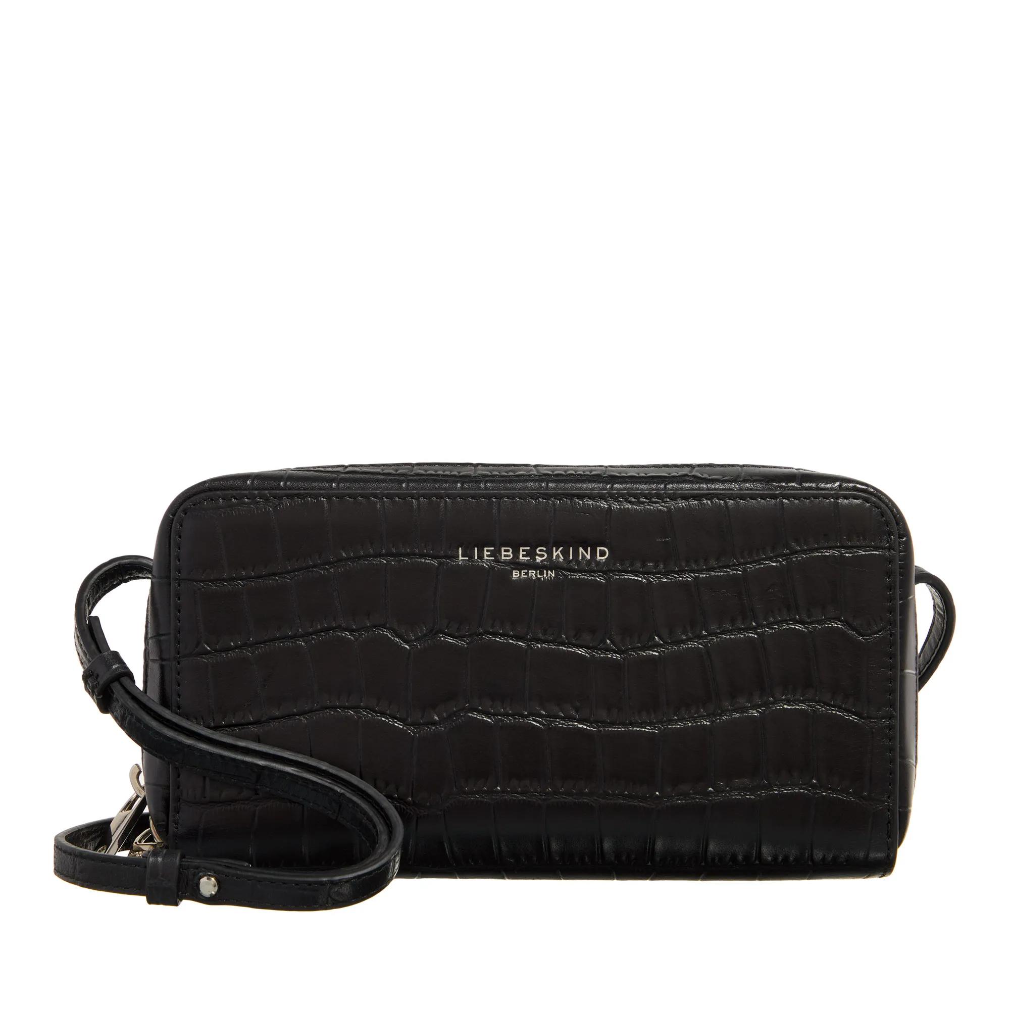 Liebeskind Berlin Crossbody Bags - Lou New Croco - Gr. unisize - in Schwarz - für Damen