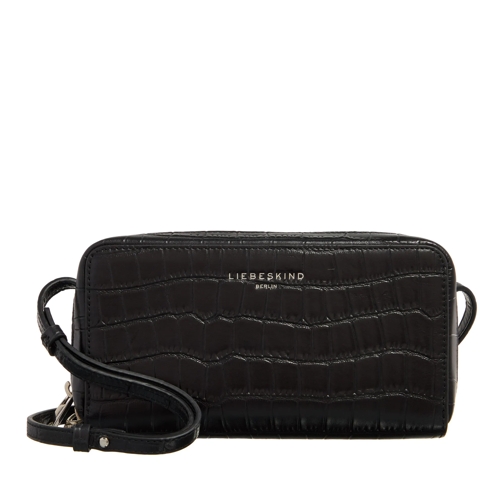 Liebeskind Berlin Lou New Croco Black Crossbody Bag