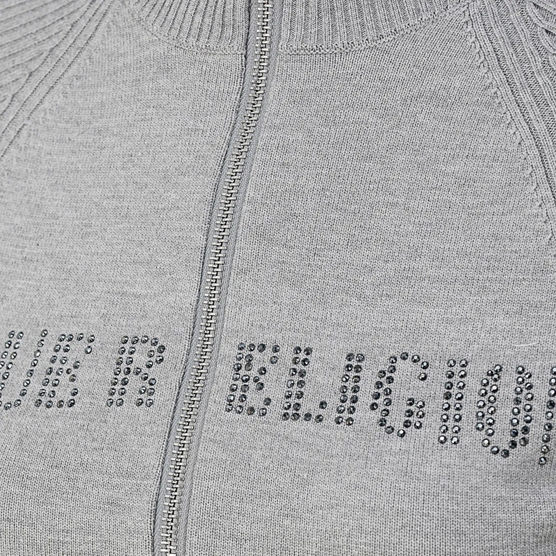 True Religion Strickjacke Zip-Sweater CRYSTAL grau(Image 5)
