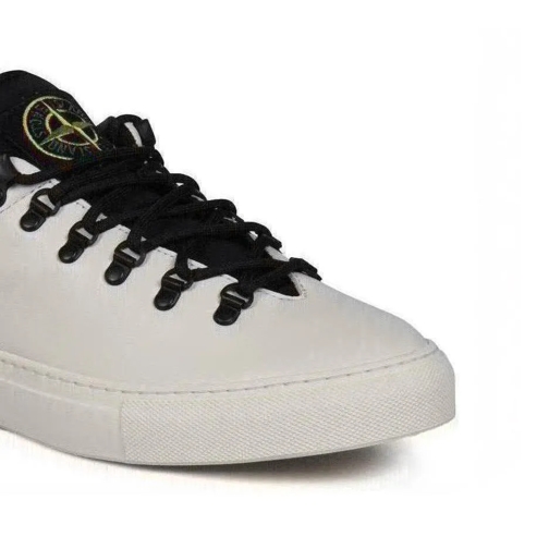 Stone Island sneaker basse Leather Sneakers White (Image 4)