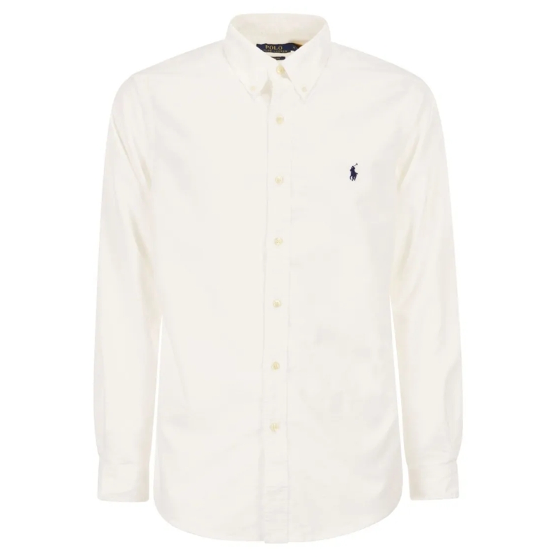 Polo Ralph Lauren Hemd Custom-Fit Garment Dyed Oxford Shirt White