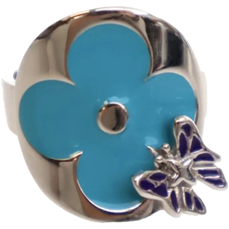 Louis Vuitton Ring Silver Plated Enamel Fairytale Ring silber