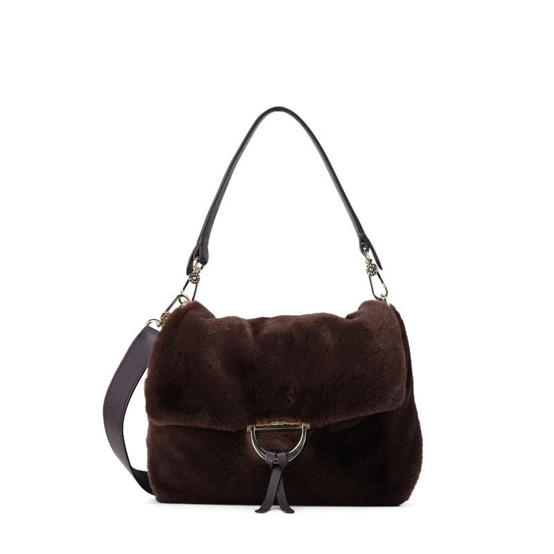 Abro Sac Schultertasche Temi braun