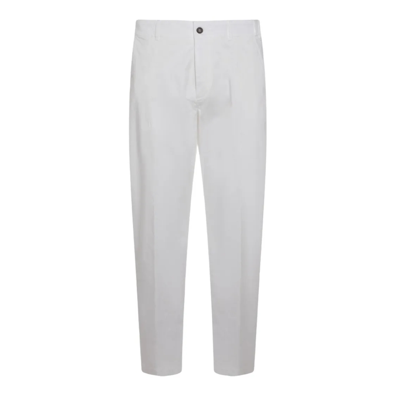Eleventy Pantalon de costume Straight-Leg White Trousers White